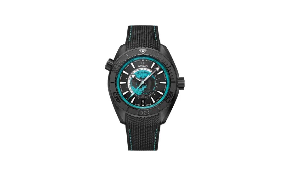 Omega Seamaster Planet Ocean 600M 45.5 mm, black ceramic on rubber strap