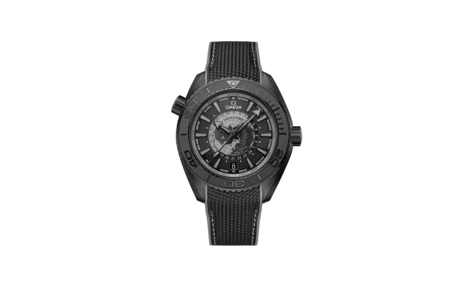 Omega Seamaster Planet Ocean 600M 45.5 mm, black ceramic on rubber strap