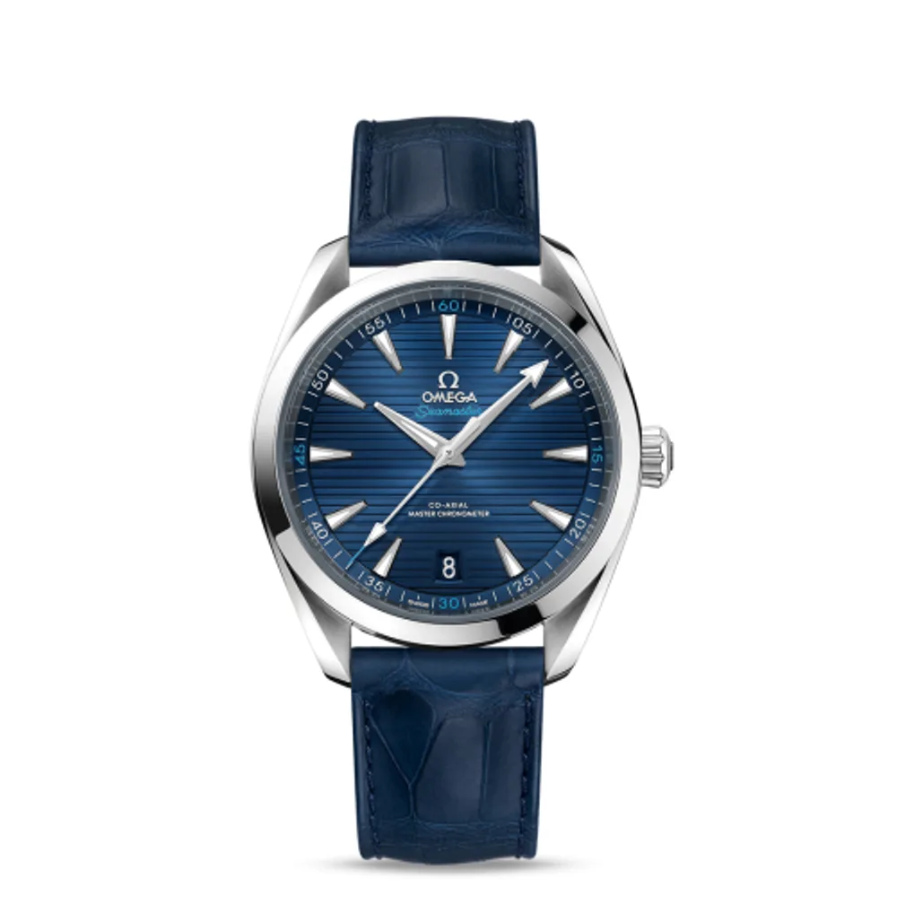 Omega Seamaster Aqua Terra 150M Master Chronometer 41 Stainless Steel / Blue / Alligator