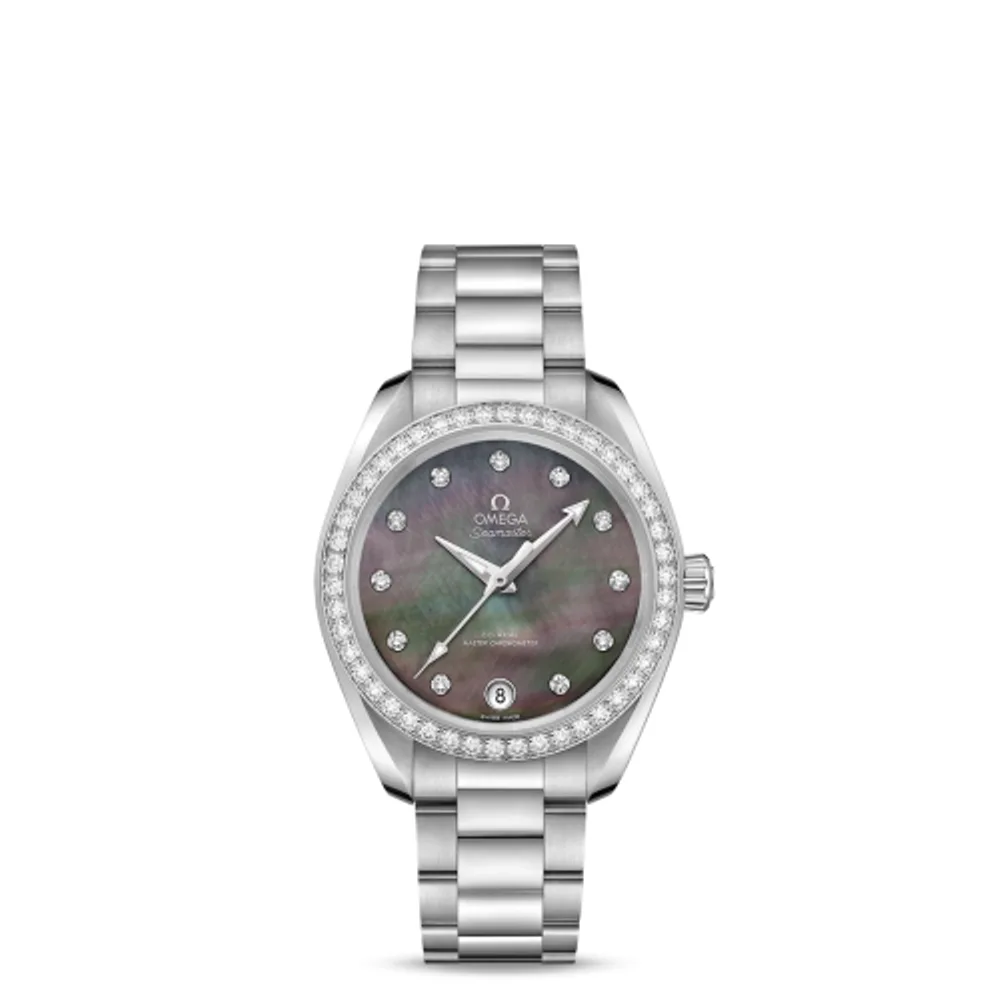 Omega Seamaster Aqua Terra 150M Master Chronometer 34 Stainless Steel / Diamond / Brown MOP / Bracelet