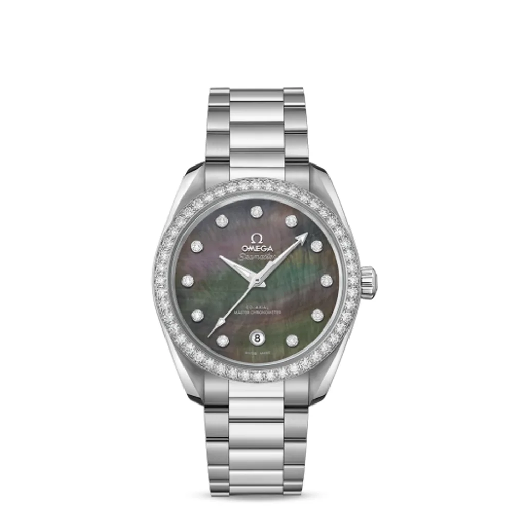 Omega Seamaster Aqua Terra 150M Master Chronometer 38 Stainless Steel / Diamond / Grey MOP / Bracelet