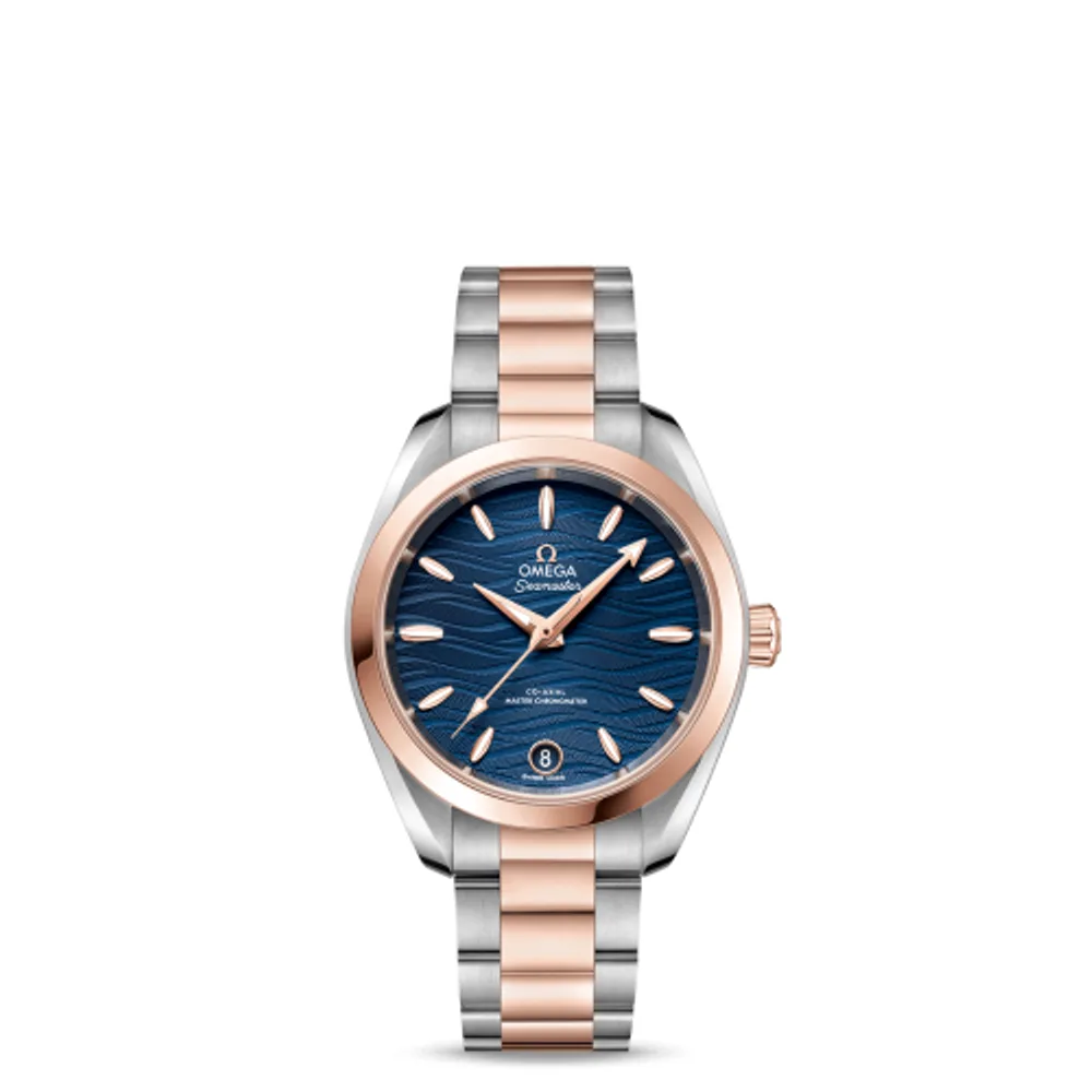 Omega Seamaster Aqua Terra 150M Master Chronometer 34 Stainless Steel / Sedna Gold / Blue-Waves / Bracelet