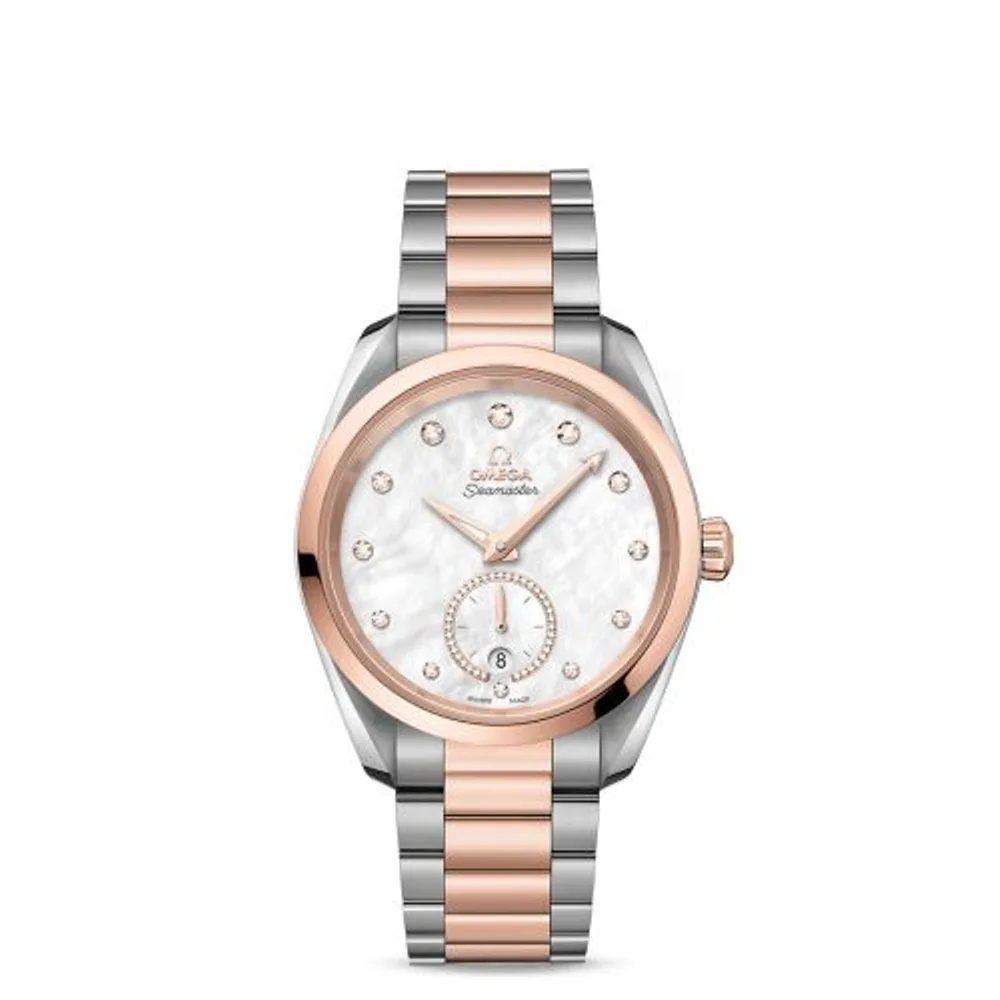 Omega Seamaster Aqua Terra 150M Master Chronometer Small Seconds 38 Stainless Steel / Sedna Gold / MOP - Diamond / Bracelet