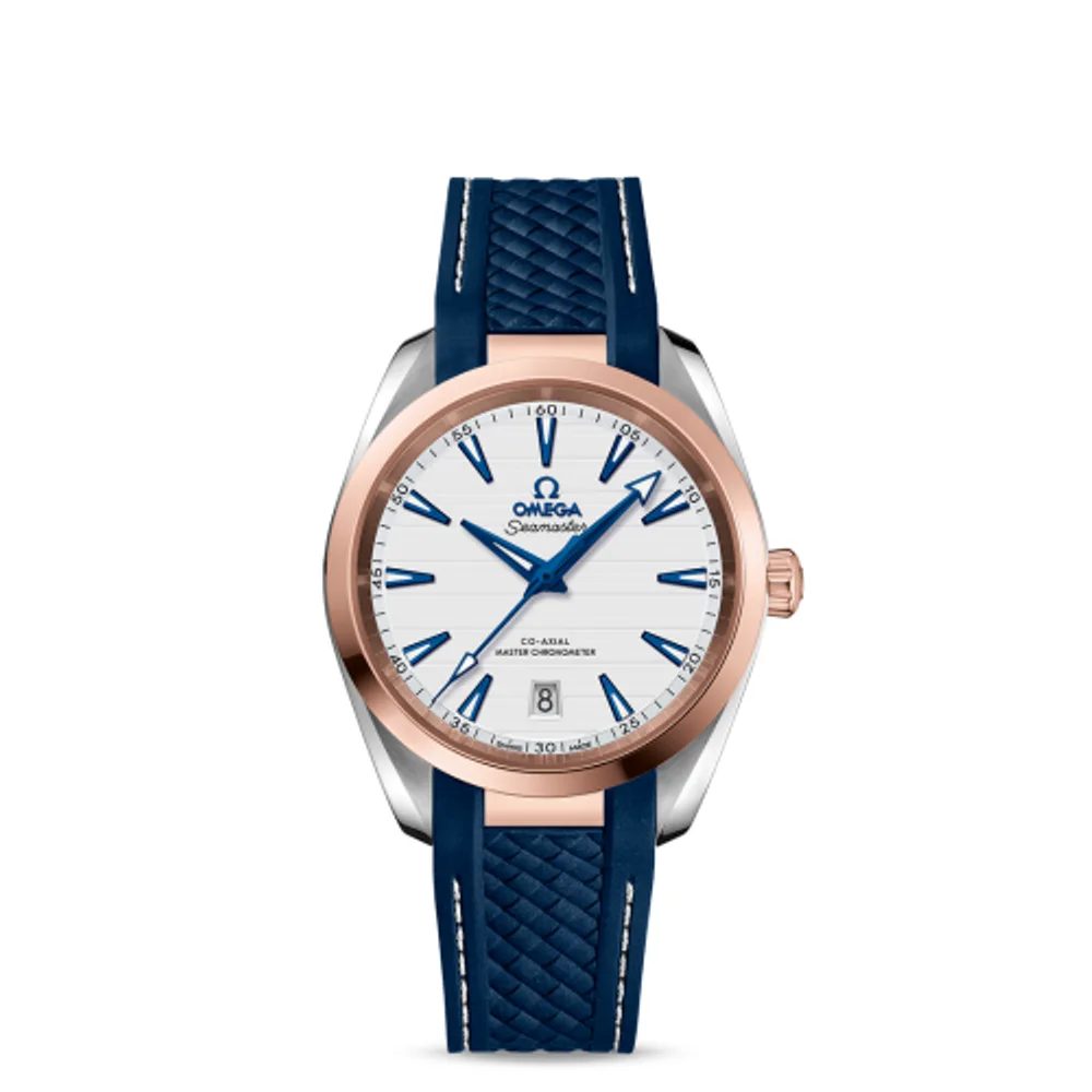 Omega Seamaster Aqua Terra 150M Master Chronometer 38 Stainless Steel / Sedna Gold / Silver / Rubber