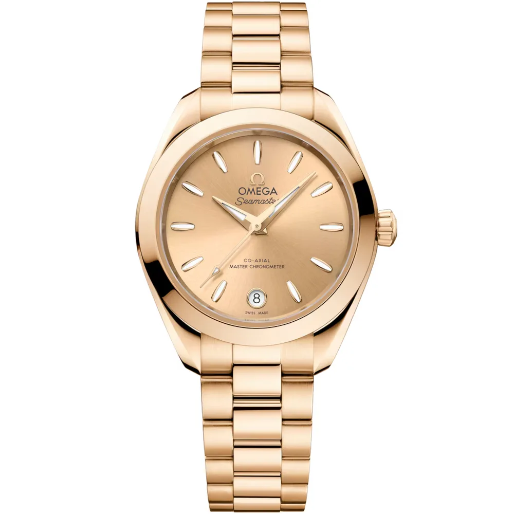 Omega Seamaster Aqua Terra 150M 30 mm, Moonshine gold on Moonshine gold