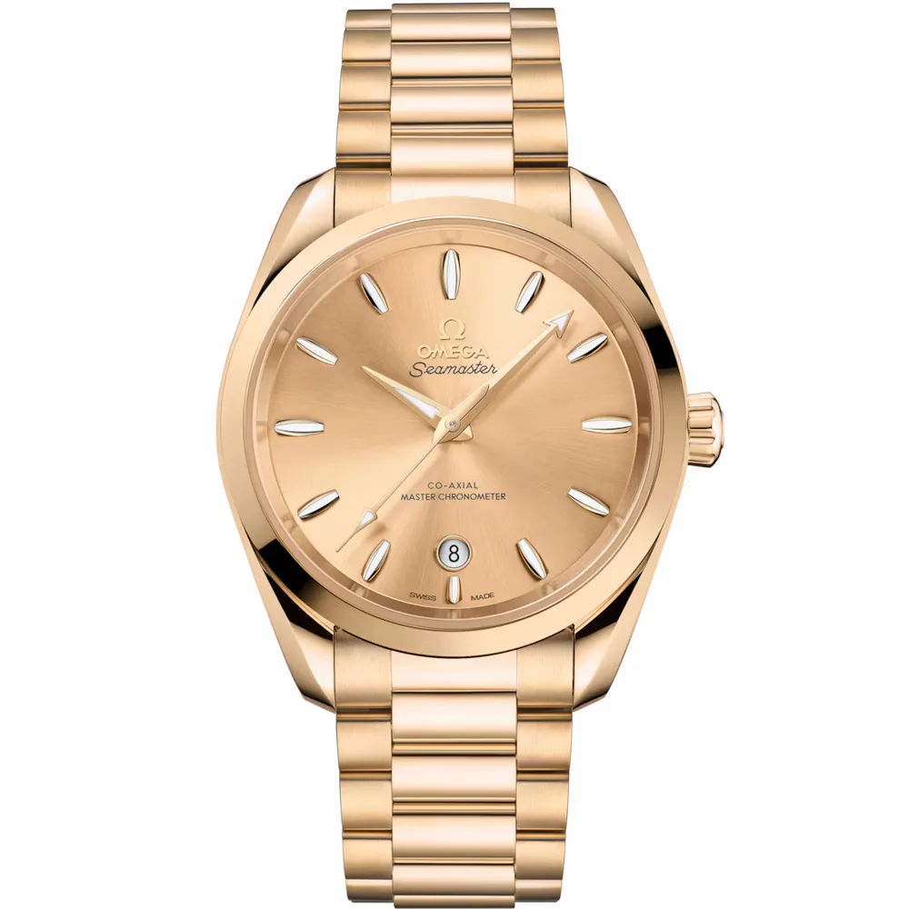 Omega Seamaster Aqua Terra Shades 38 mm, Moonshine™ gold on Moonshine™ gold