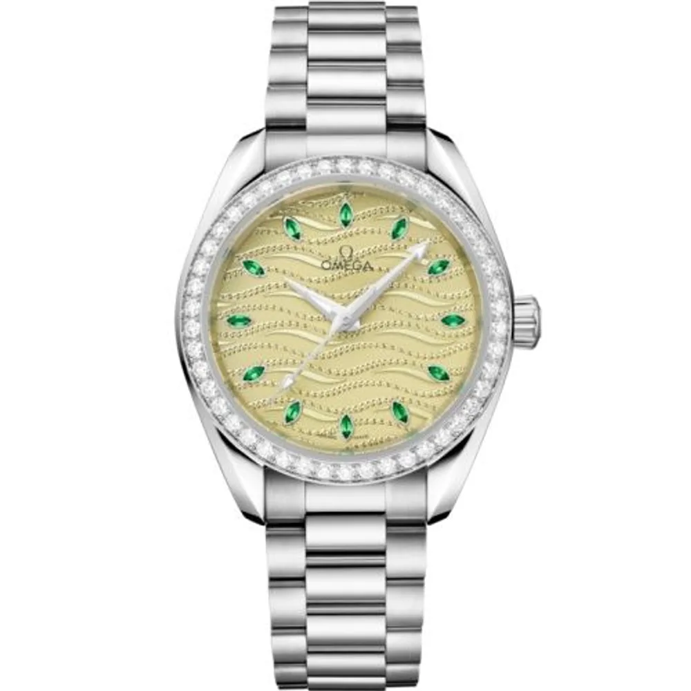 Omega Seamaster Aqua Terra 150M Master Chronometer 34 Canopus Gold - Diamond / Champagne / Bracelet