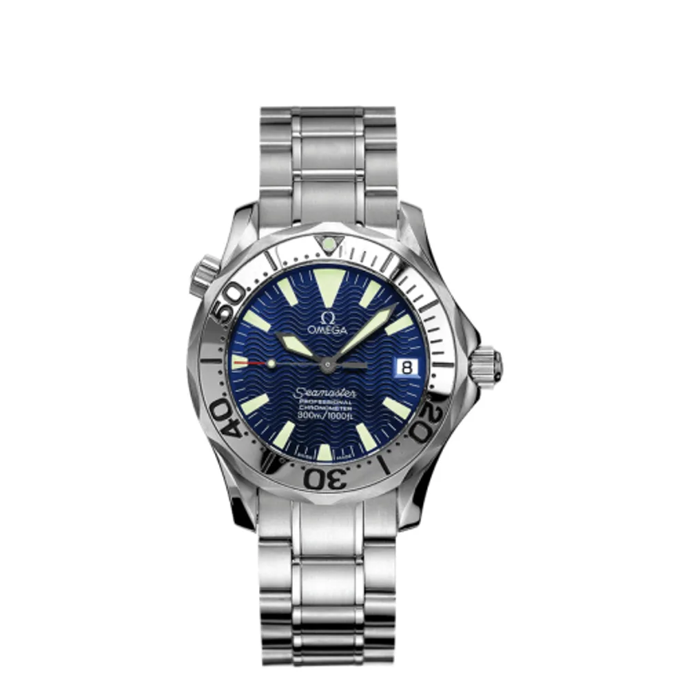 Omega Seamaster Diver 300M Automatic 36.25 Stainless Steel / Electric Blue / Bracelet