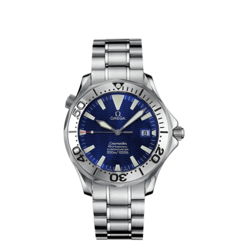 Omega Seamaster Diver 300M Automatic 41 Stainless Steel / Electric Blue / Bracelet / Royal Navy