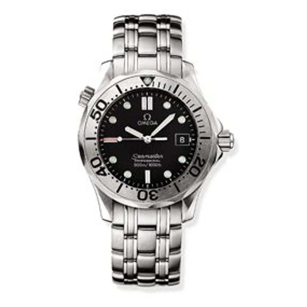 Omega Seamaster Diver 300M Quartz 36.25 Stainless Steel / Black / Bracelet / Japan