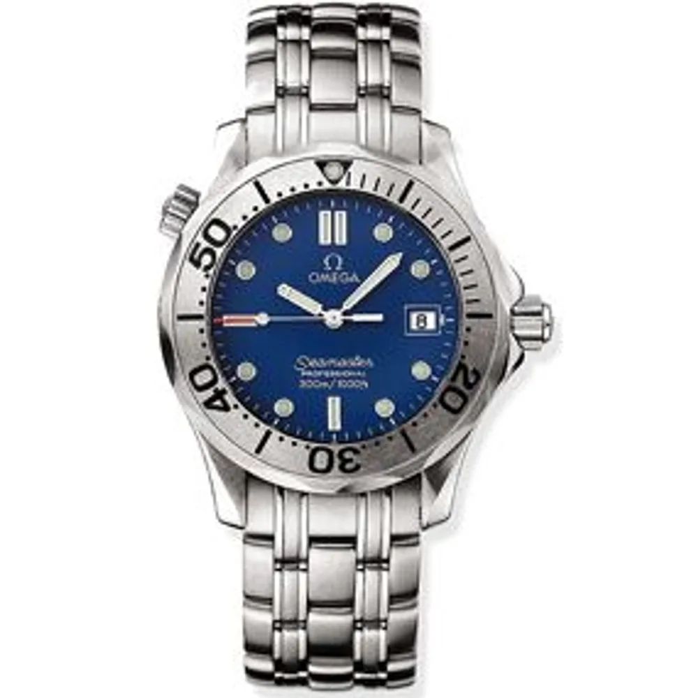 Omega Seamaster Diver 300M Quartz 41 Stainless Steel / Blue / Bracelet / Japan