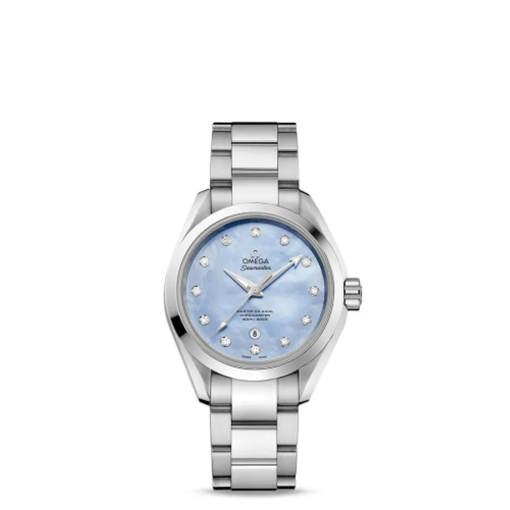 Omega Seamaster Aqua Terra 150M Master Co-Axial 34 Stainless Steel / Blue MOP / Bracelet