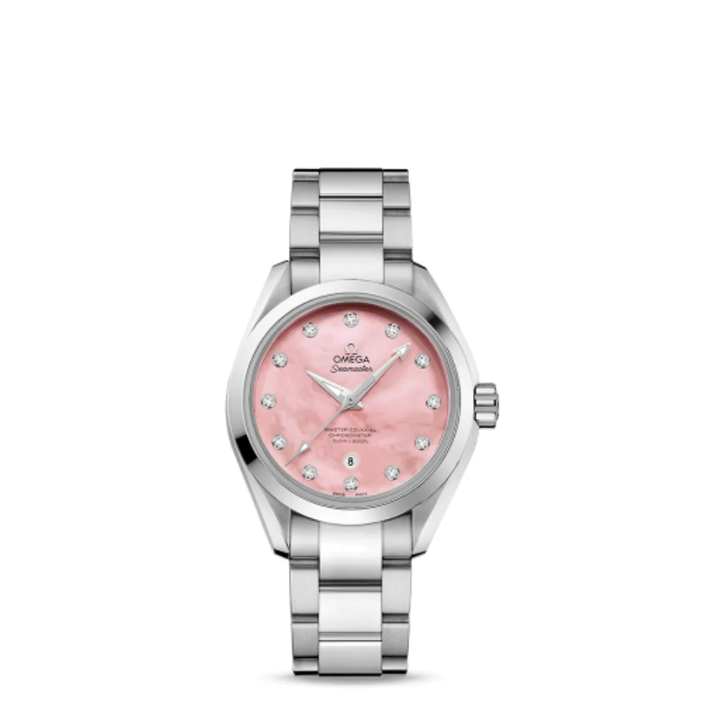 Omega Seamaster Aqua Terra 150M Master Co-Axial 34 Stainless Steel / Pink MOP / Bracelet