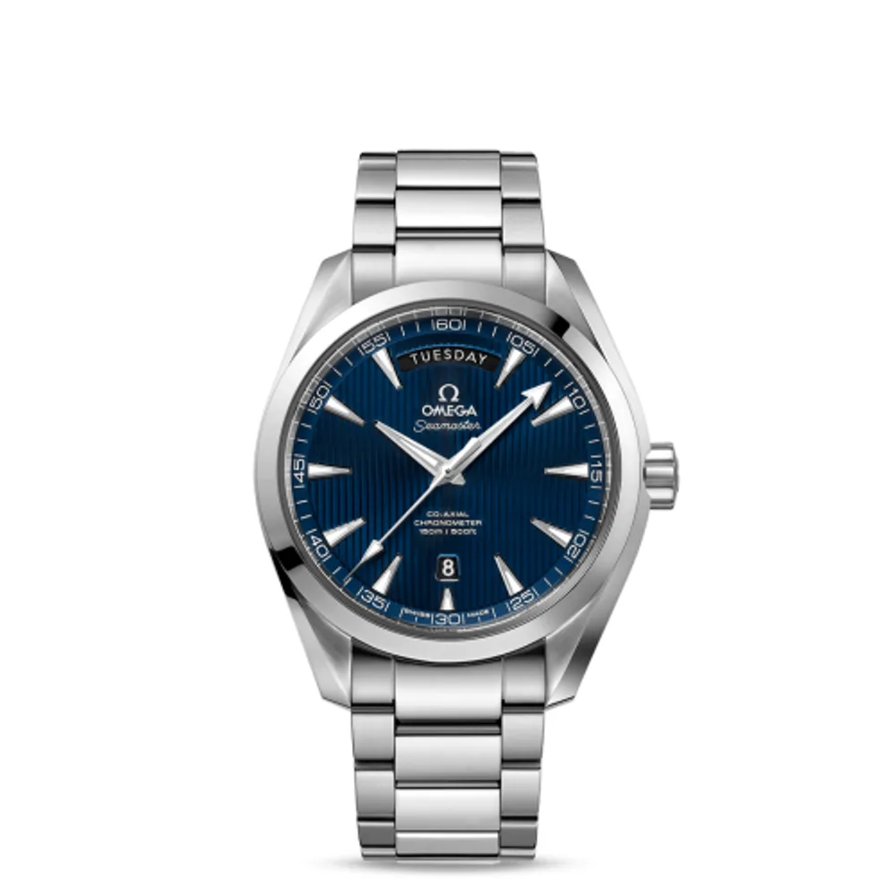 Omega Seamaster Aqua Terra 150m Co-Axial 41.5 Day-Date Stainless Steel / Blue / Bracelet