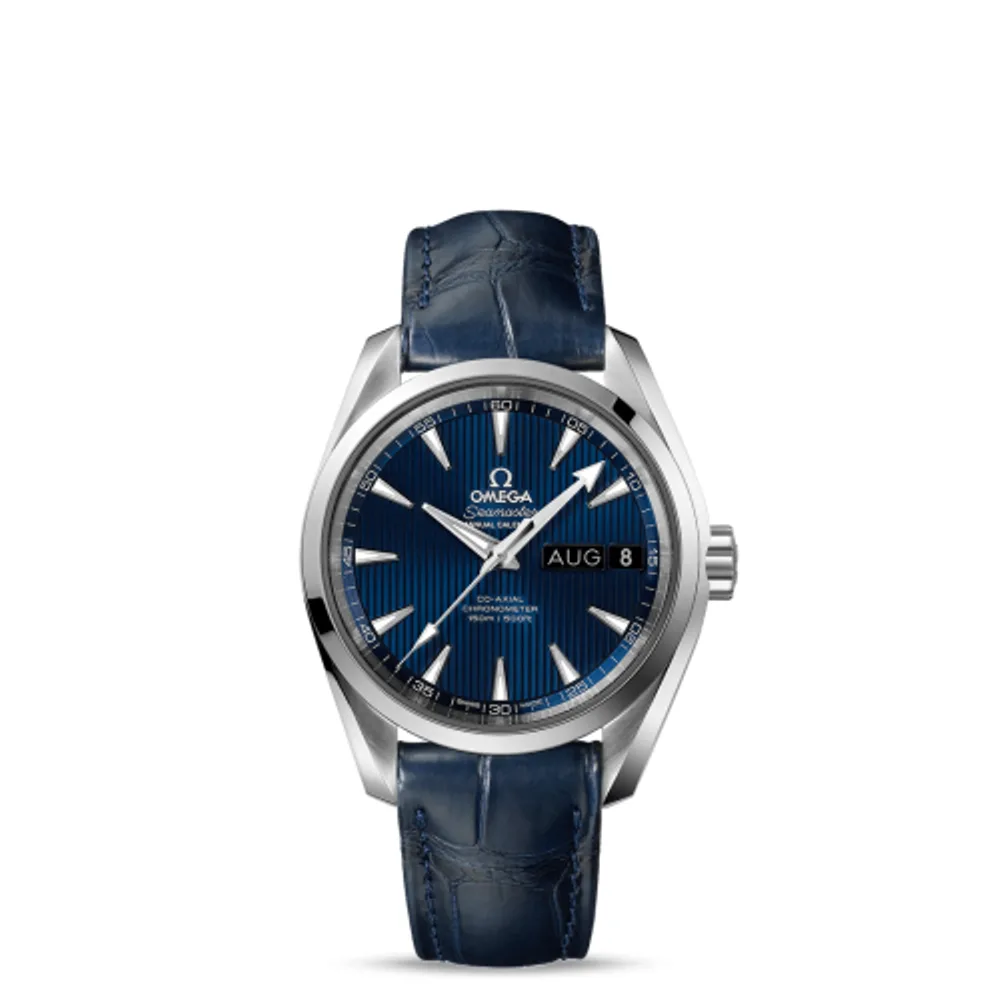 Omega Seamaster Aqua Terra 150M Co-Axial 38.5 Annual Calendar Stainless Steel / Blue