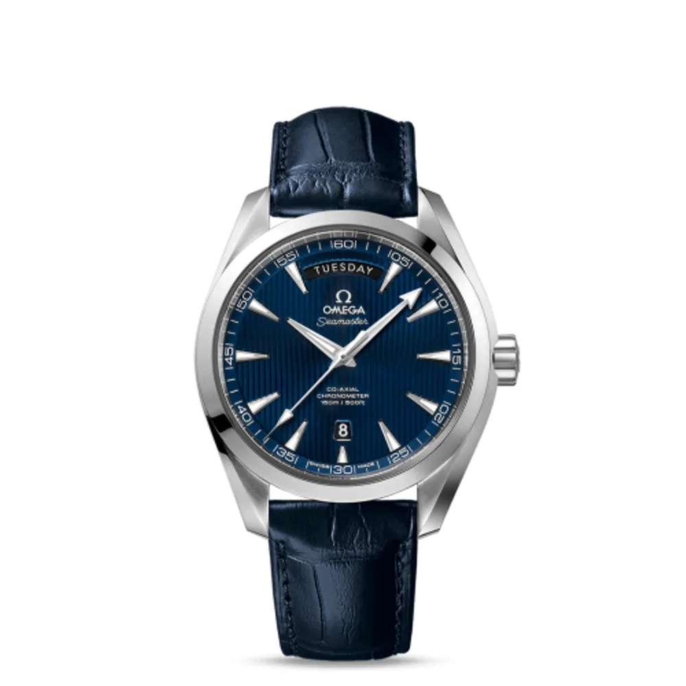 Omega Seamaster Aqua Terra 150m Co-Axial 41.5 Day-Date Stainless Steel / Blue