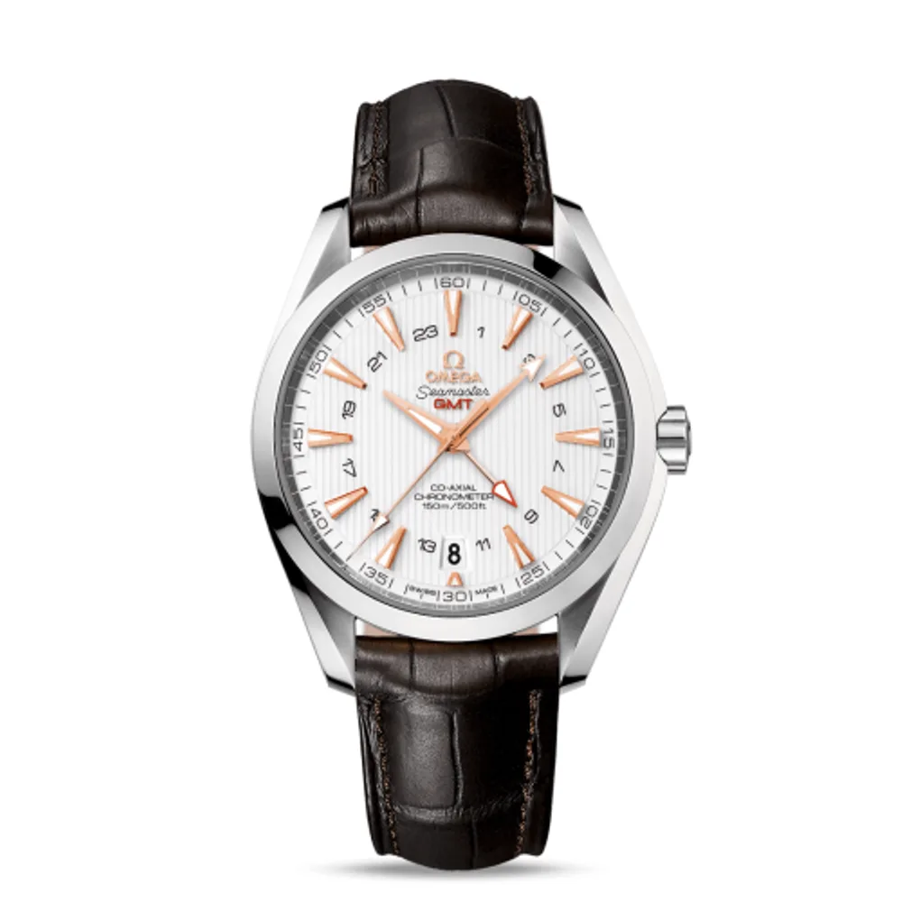 Omega Seamaster Aqua Terra 150M Co-Axial 43 GMT Stainless Steel / Silver