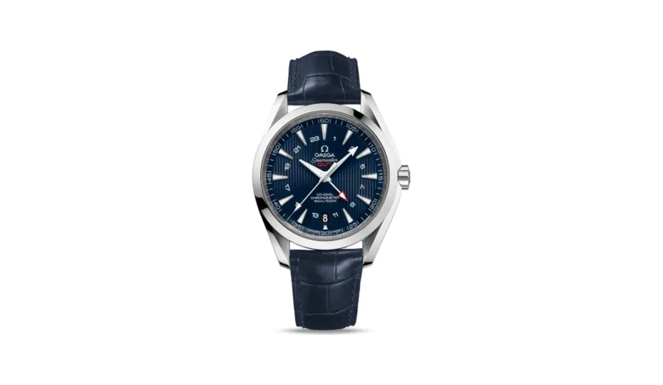 Omega Seamaster Aqua Terra 150M Co-Axial 43 GMT Stainless Steel / Blue