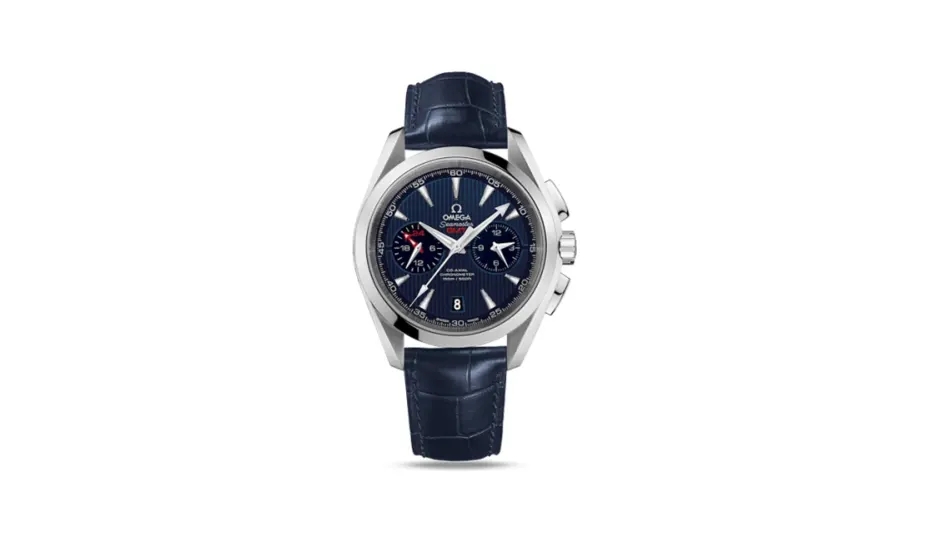 Omega Seamaster Aqua Terra 150M Co-Axial 43 GMT Chronograph Stainless Steel / Blue