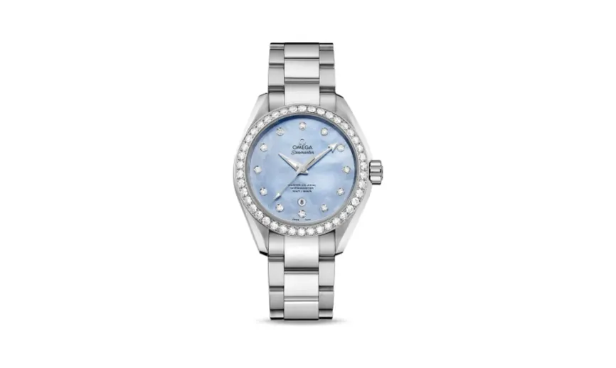 Omega Seamaster Aqua Terra 150M Master Co-Axial 34 Stainless Steel / Diamond / Blue MOP / Bracelet