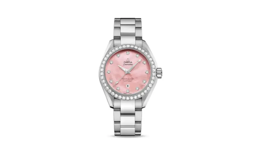 Omega Seamaster Aqua Terra 150M Master Co-Axial 34 Stainless Steel / Diamond / Pink MOP / Bracelet