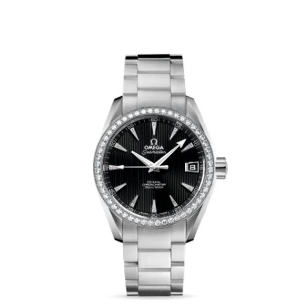 Omega Seamaster Aqua Terra 150M Co-Axial 38.5 Stainless Steel / Diamond / Black / Bracelet
