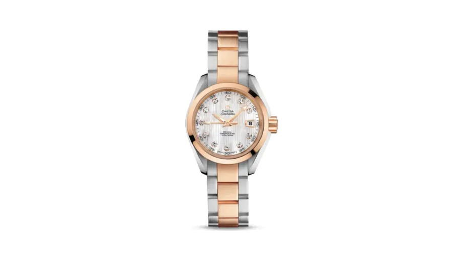 Omega Seamaster Aqua Terra 150M Co-Axial 30 Stainless Steel / Red Gold / MOP / Bracelet