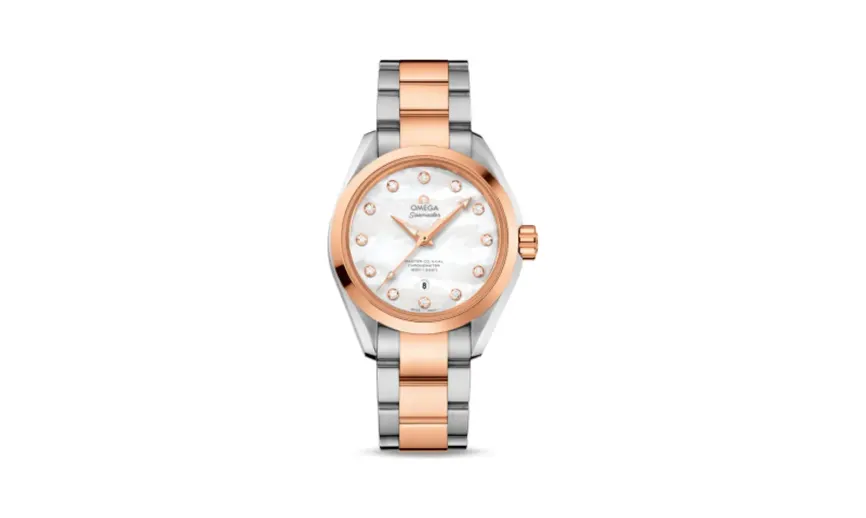 Omega Seamaster Aqua Terra 150M Master Co-Axial Stainless Steel / Red Gold / MOP / Bracelet