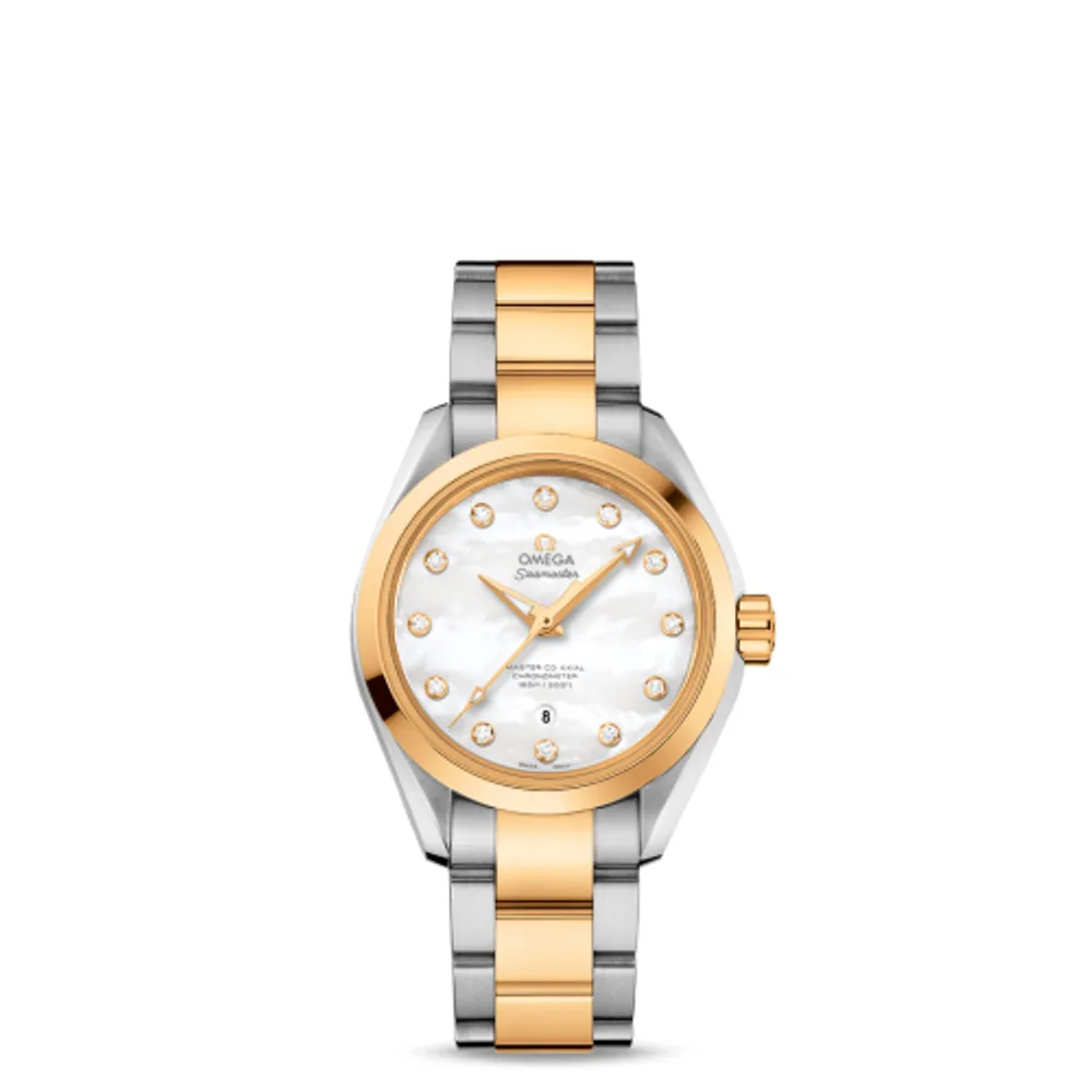 Omega Seamaster Aqua Terra 150M Master Co-Axial 34 Stainless Steel / Yellow Gold / MOP / Bracelet