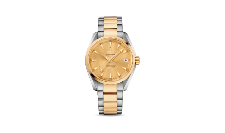 Omega Seamaster Aqua Terra 150M Master Co-Axial 38.5 Stainless Steel / Yellow Gold / Champagne