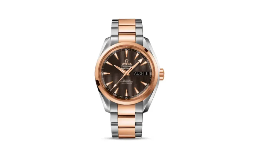Omega Seamaster Aqua Terra 150M Co-Axial 38.5 Annual Calendar Stainless Steel / Red Gold / Grey / Bracelet