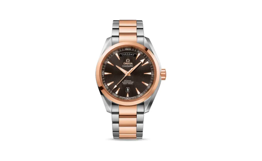Omega Seamaster Aqua Terra 150m Co-Axial 41.5 Day-Date Stainless Steel / Red Gold / Grey / Bracelet