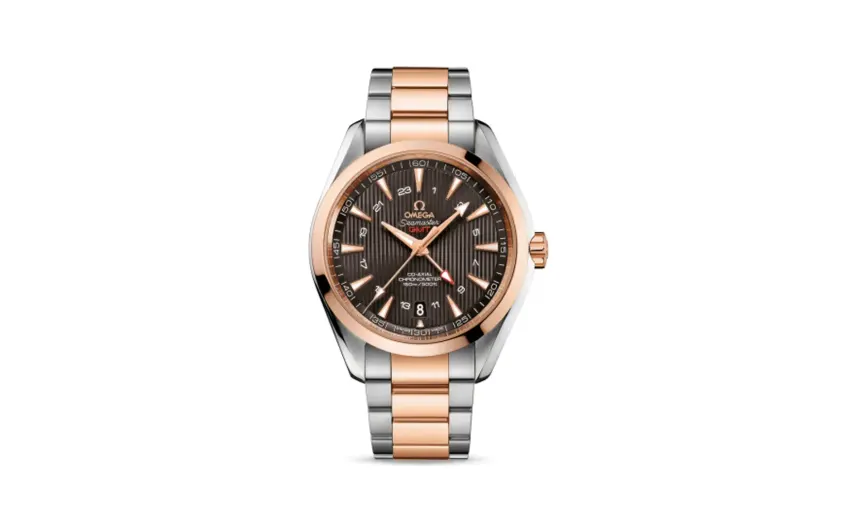 Omega Seamaster Aqua Terra 150M Co-Axial 43 GMT Stainless Steel / Red Gold / Grey / Bracelet