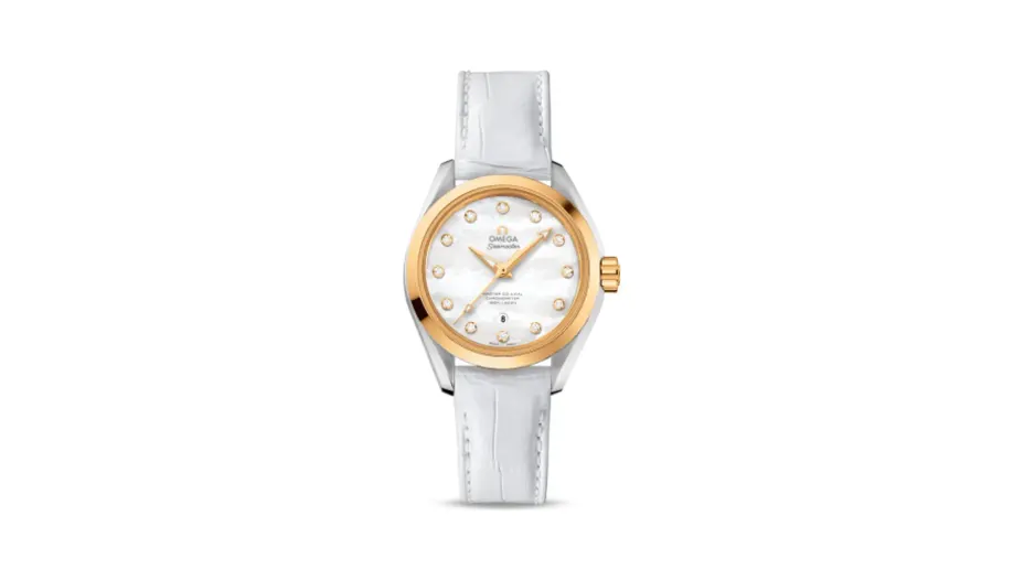 Omega Seamaster Aqua Terra 150M Master Co-Axial 34 Stainless Steel / Yellow Gold / MOP