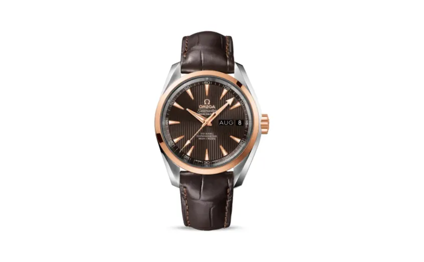 Omega Seamaster Aqua Terra 150M Co-Axial 38.5 Annual Calendar Stainless Steel / Red Gold / Grey