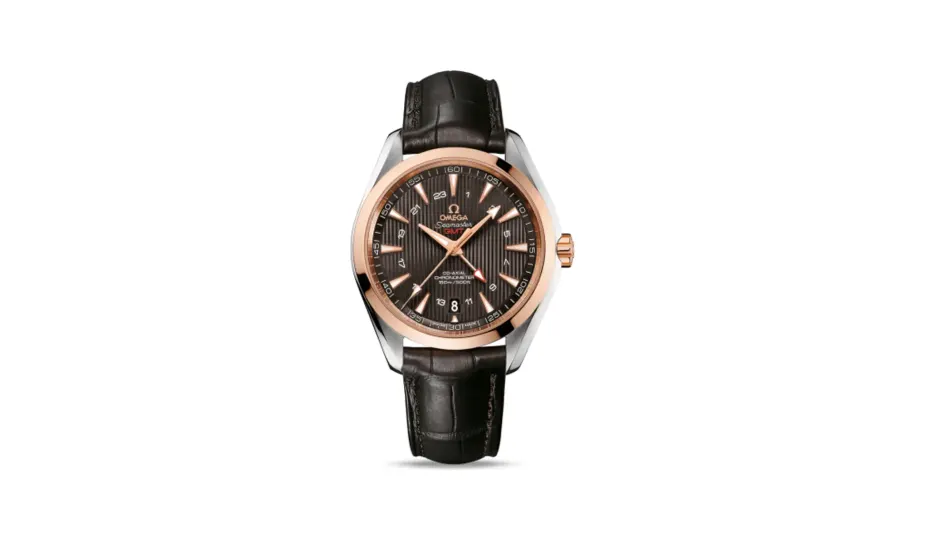 Omega Seamaster Aqua Terra 150M Co-Axial 43 GMT Stainless Steel / Red Gold / Grey