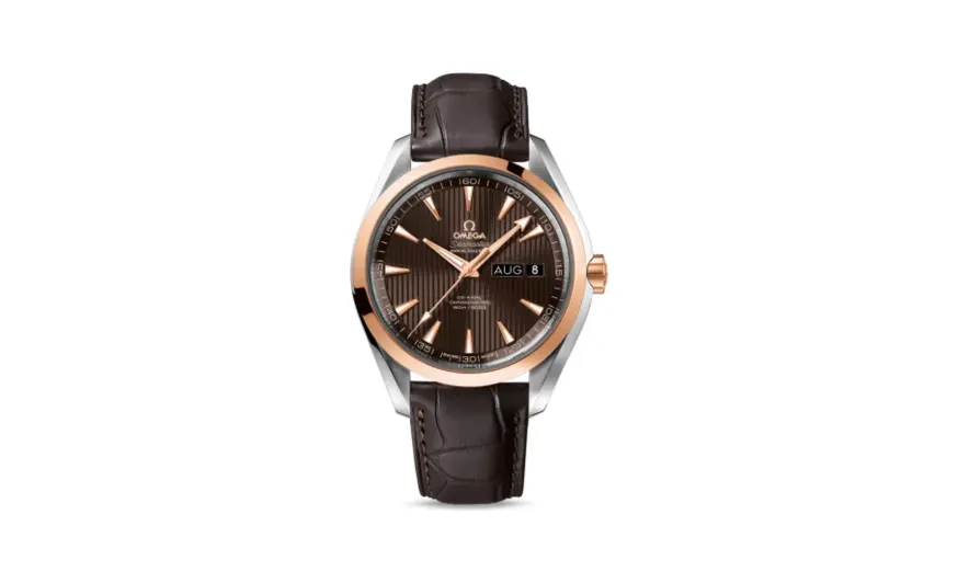Omega Seamaster Aqua Terra 150M Co-Axial 43 Annual Calendar Stainless Steel / Red Gold / Grey