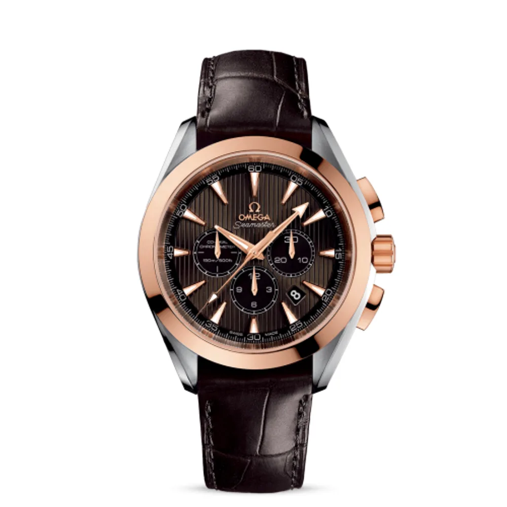 Omega Seamaster Aqua Terra 150M Co-Axial 44 Chronograph Stainless Steel / Red Gold / Grey