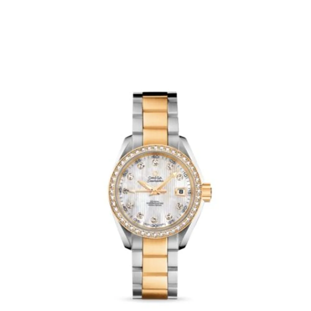 Omega Seamaster Aqua Terra 150M Co-Axial 30 Stainless Steel / Yellow Gold / Diamond / MOP / Bracelet