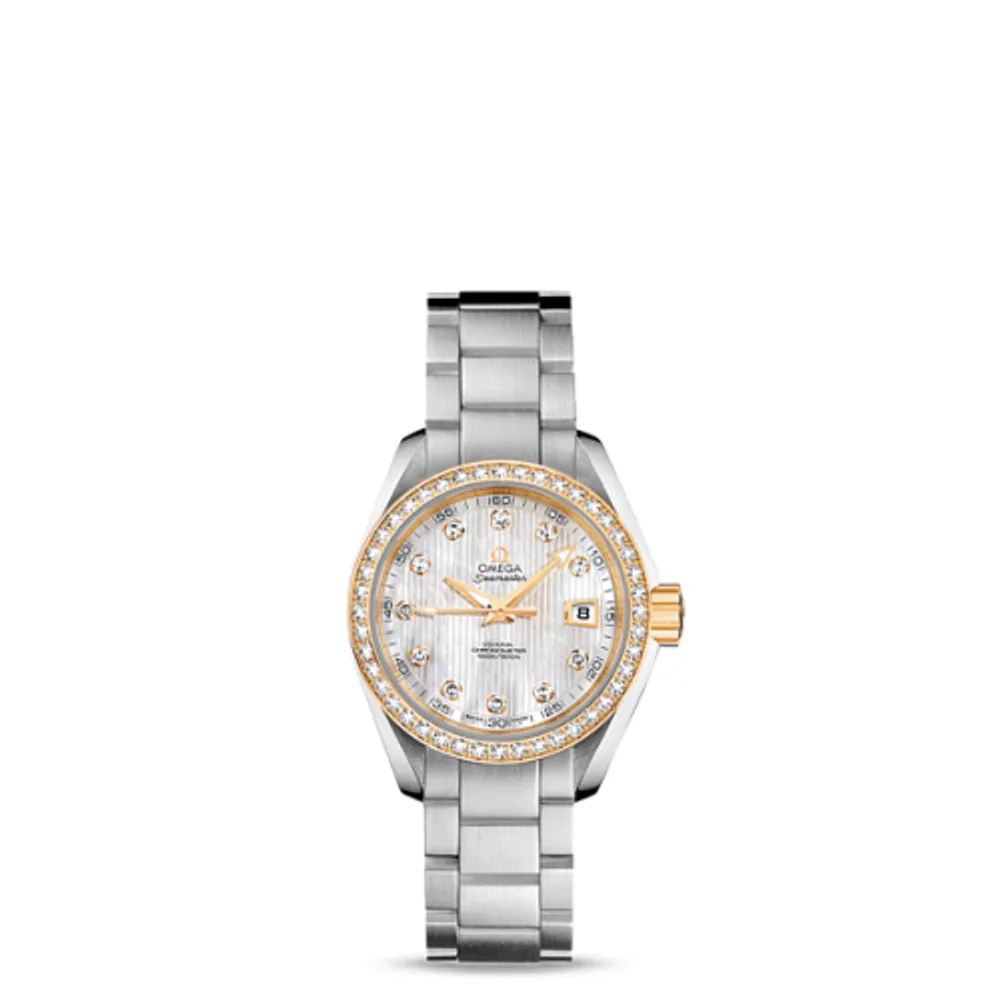 Omega Seamaster Aqua Terra 150M Co-Axial 30 Stainless Steel / Yellow Gold / Diamond / MOP / Bracelet
