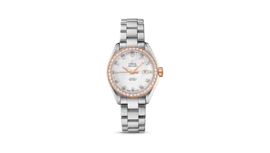 Omega Seamaster Aqua Terra 150M Co-Axial 34 Stainless Steel / Red Gold / Diamond / MOP / Bracelet
