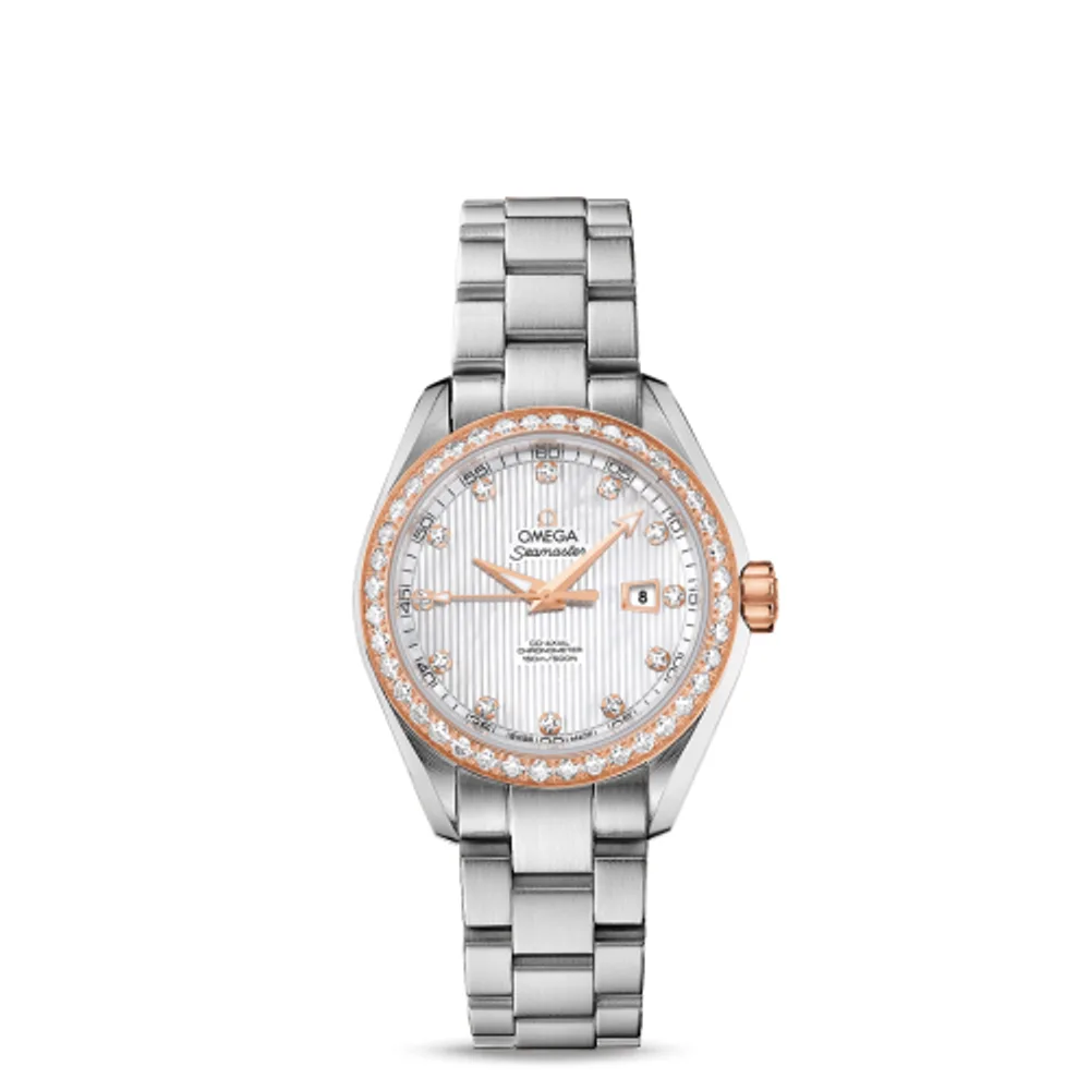 Omega Seamaster Aqua Terra 150M Co-Axial 34 Stainless Steel / Red Gold / Diamond / MOP / Bracelet