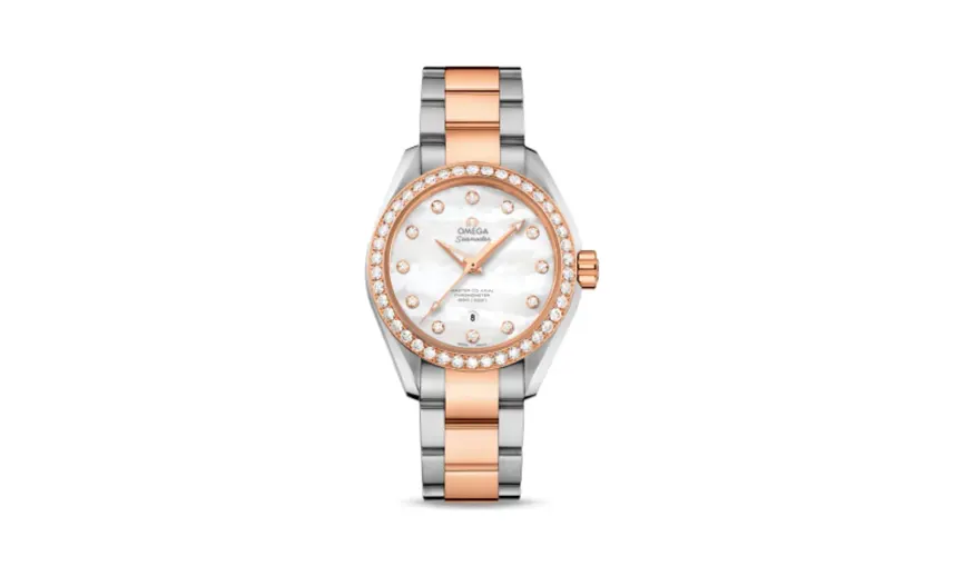 Omega Seamaster Aqua Terra 150M Master Co-Axial 34 Stainless Steel / Sedna Gold / Diamond / MOP
