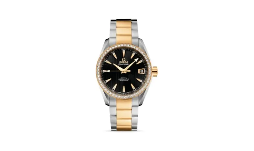 Omega Seamaster Aqua Terra 150M Co-Axial 38.5 Stainless Steel / Yellow Gold / Diamond / Black / Bracelet