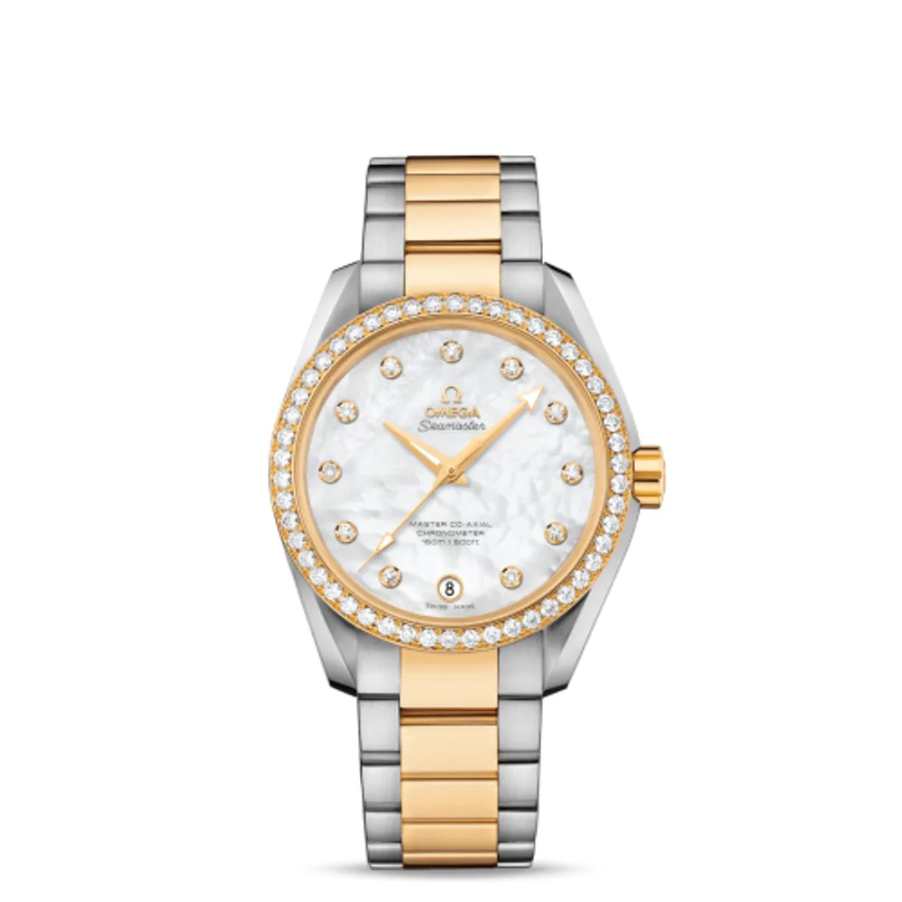 Omega Seamaster Aqua Terra 150M Master Co-Axial 38.5 Stainless Steel / Yellow Gold / Diamond / MOP / Bracelet