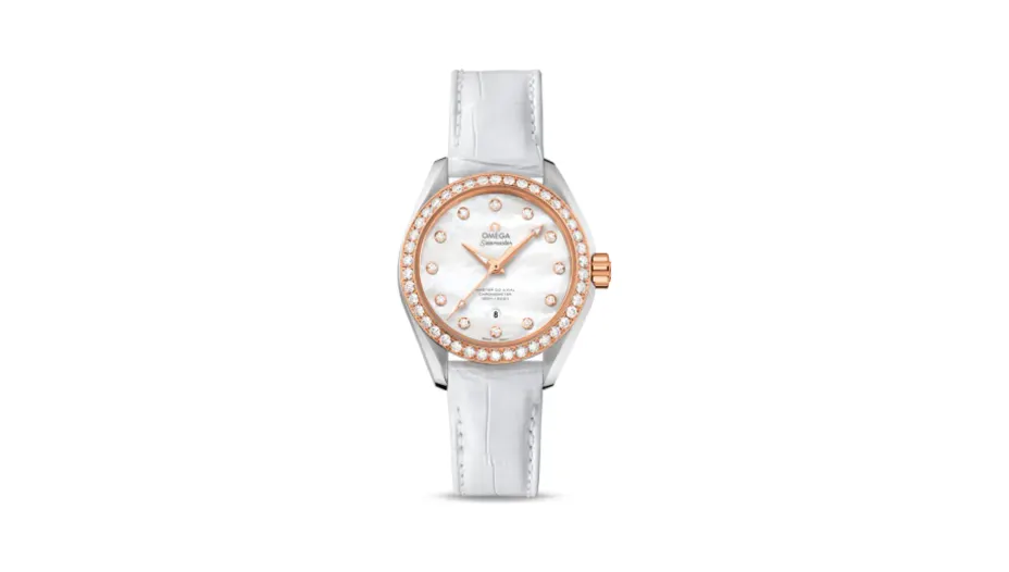 Omega Seamaster Aqua Terra 150M Master Co-Axial 34 Stainless Steel / Sedna Gold / Diamond / MOP