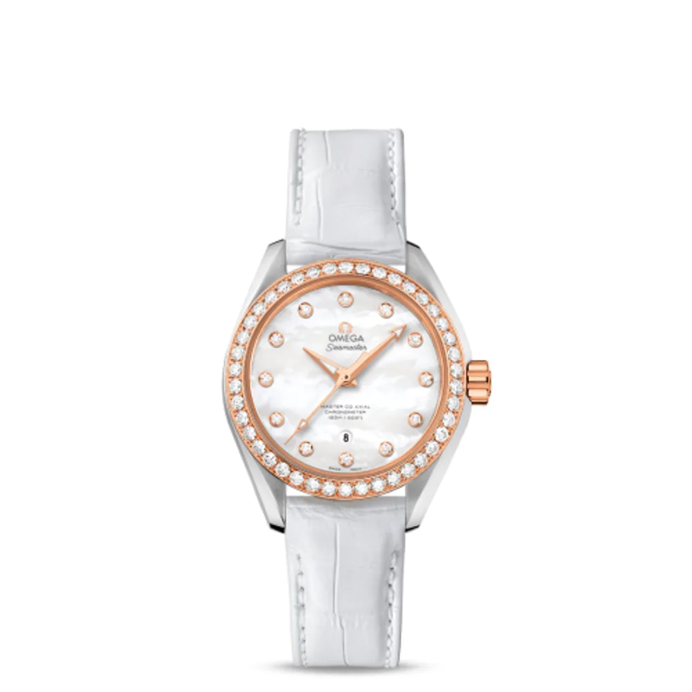 Omega Seamaster Aqua Terra 150M Master Co-Axial 34 Stainless Steel / Sedna Gold / Diamond / MOP
