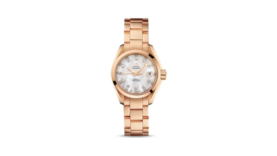 Omega Seamaster Aqua Terra 150M Co-Axial 30 Red Gold / MOP / Bracelet