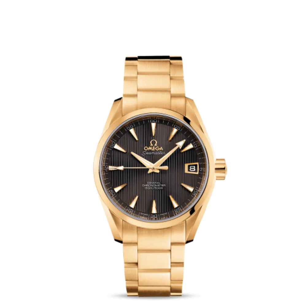Omega Seamaster Aqua Terra 150M Co-Axial 38.5 Yellow Gold / Grey / Bracelet