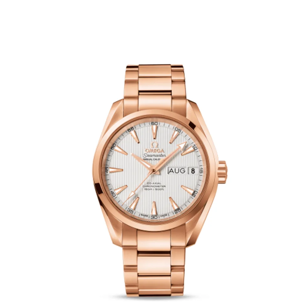 Omega Seamaster Aqua Terra 150M Co-Axial 38.5 Annual Calendar Red Gold / Silver / Bracelet